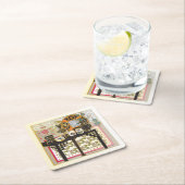 Dessous-de-verre Carré En Papier Table Mah Jongg (En situation)