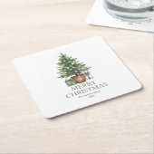 Dessous-de-verre Carré En Papier Tablier d'impression tout-en-un (Incliné)