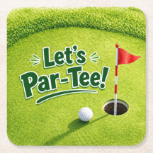 Tapis de putting Golf Let's Par-Tee Party Dessous 
