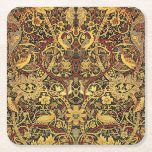 Dessous-de-verre Carré En Papier Tapisserie fausse de William Morris Bullerswood