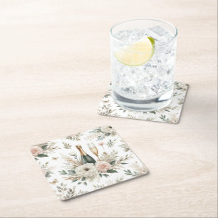 Dessous-de-verre Carré En Papier Tapisseries Bloom & Bubbles