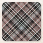 Dessous-de-verre Carré En Papier Tartan plat classique (Devant)
