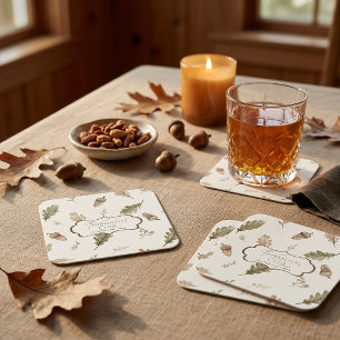 Dessous-de-verre Carré En Papier Tasses personnalisées pour le Club de Thanksgiving
