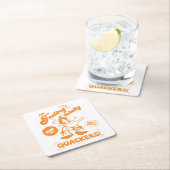 Dessous-de-verre Carré En Papier Tasty Retro DAFFY DUCK™ (En situation)