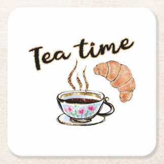 Dessous-de-verre Carré En Papier Tea time Dessous de verre, accessoires de tea part