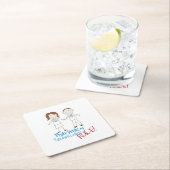 Dessous-de-verre Carré En Papier Techniciens en pharmacie (En situation)