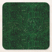 Dessous-de-verre Carré En Papier Technologies de puces de haute technologie (Devant)