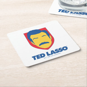 Dessous-de-verre Carré En Papier Ted Lasso   Face Icon