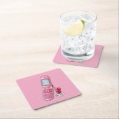 Dessous-de-verre Carré En Papier Téléphone portable (En situation)