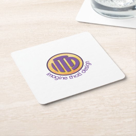 Dessous-de-verre Carré En Papier Température du parti (Incliné)