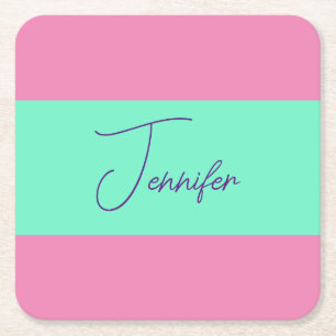 Dessous-de-verre Carré En Papier Tendance Minimaliste Moderne Plaine Simple Couleur