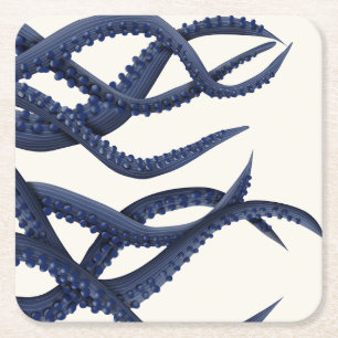 Dessous-de-verre Carré En Papier Tentacles géants de l'Octopus