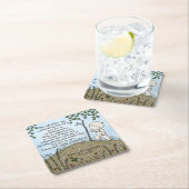 Dessous-de-verre Carré En Papier Territoire inconnu (En situation)