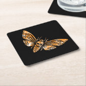 Dessous-de-verre Carré En Papier Tête de mort (Incliné)