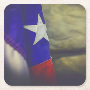 Dessous-de-verre Carré En Papier Texas Drapeau Russe Lone Star Etat USA