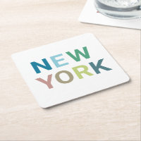 Texte coloré de New York