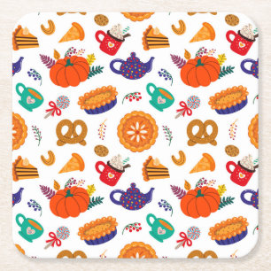 Dessous-de-verre Carré En Papier Thanksgiving Meme Remerciez Pour Tout