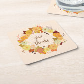 Dessous-de-verre Carré En Papier Thanksgiving wath (Incliné)