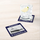 Dessous-de-verre Carré En Papier The Edmund Fitzgerald (En situation)