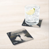 Dessous-de-verre Carré En Papier The Flow (En situation)