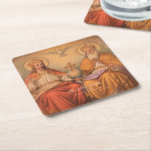 Dessous-de-verre Carré En Papier The Holy Trinity
