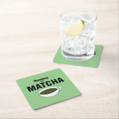 Dessous-de-verre Carré En Papier Thé vert Matcha (En situation)