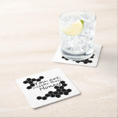 Dessous-de-verre Carré En Papier Thème Miel Avec Mots Positifs (En situation)