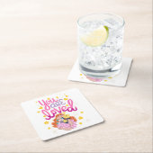 Dessous-de-verre Carré En Papier Throw Pillow (En situation)