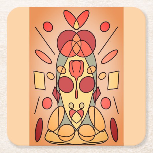 Dessous-de-verre Carré En Papier Throwpillows (Devant)