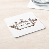 Dessous-de-verre Carré En Papier “Tiare” (Incliné)