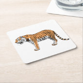 Dessous-de-verre Carré En Papier Tigre (Incliné)