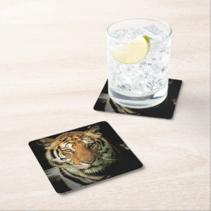 Dessous-de-verre Carré En Papier tigre