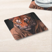 Dessous-de-verre Carré En Papier Tigre (Incliné)