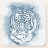 Dessous-de-verre Carré En Papier tigre (Devant)