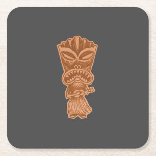 Dessous-de-verre Carré En Papier Tiki