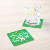 Dessous-de-verre Carré En Papier Tinsel & Glow (En situation)