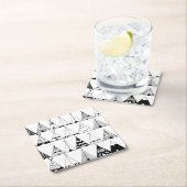 Dessous-de-verre Carré En Papier Tipi inspiré (En situation)