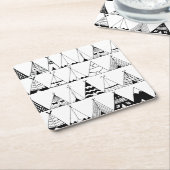 Dessous-de-verre Carré En Papier Tipi inspiré (Incliné)