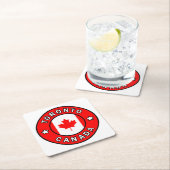 Dessous-de-verre Carré En Papier Toronto Canada (En situation)