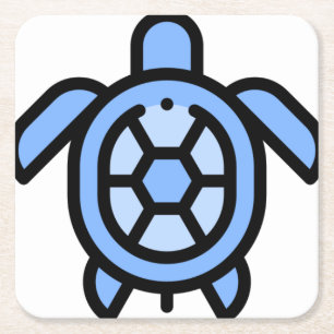 Dessous-de-verre Carré En Papier Tortue