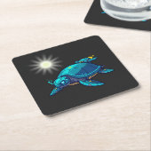 Dessous-de-verre Carré En Papier Tortuga Futurista (Incliné)