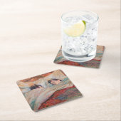 Dessous-de-verre Carré En Papier Toulouse-Lautrec - Le Lit (En situation)