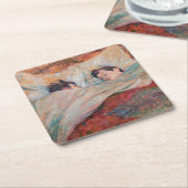 Dessous-de-verre Carré En Papier Toulouse-Lautrec - Le Lit (Incliné)