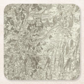 Dessous-de-verre Carré En Papier Tournus, Lonsle Saunier (Devant)