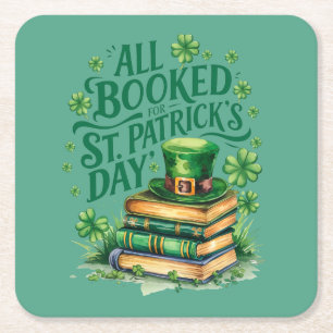 Dessous-de-verre Carré En Papier Tous Réservés pour la St. Patrick's Day