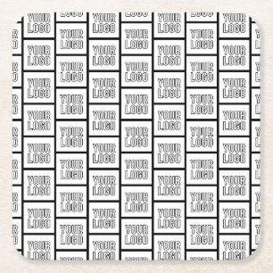 Dessous-de-verre Carré En Papier Tout motif répétitif de logo ou d'image