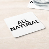 Dessous-de-verre Carré En Papier tout naturel (Incliné)