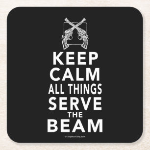 Dessous-de-verre Carré En Papier Toutes les choses servent le faisceau