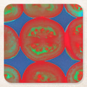 Dessous-de-verre Carré En Papier Tranches de tomates (Devant)