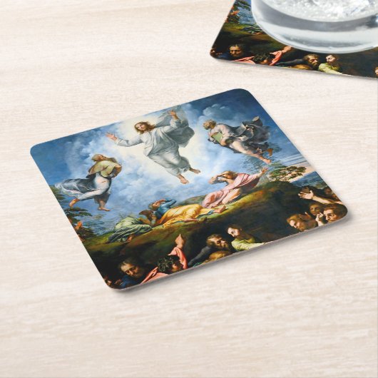 Dessous-de-verre Carré En Papier Transfiguration, Raphael (Incliné)